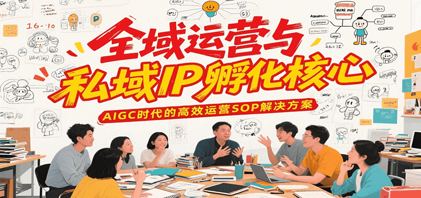 全域运营与私域IP孵化核心，AIGC时代的高效运营SOP解决方案-星火轻创