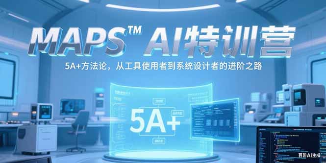 MAPSAI特训营，掌握 5A+方法论，从工具使用者到系统设计者的进阶之路-星火轻创
