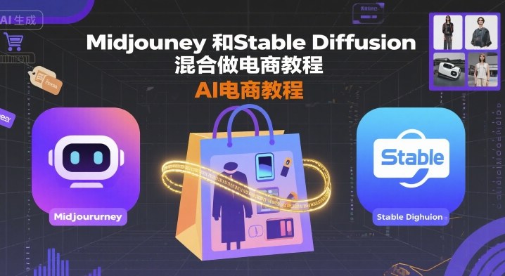 Midjourney和Stable Diffusion混合做电商教程-ai电商教程-星火轻创
