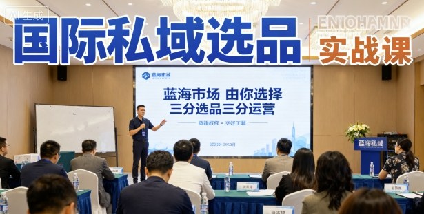 国际私域选品实战课，蓝海市场由你选择，七分选品三分运营-星火轻创