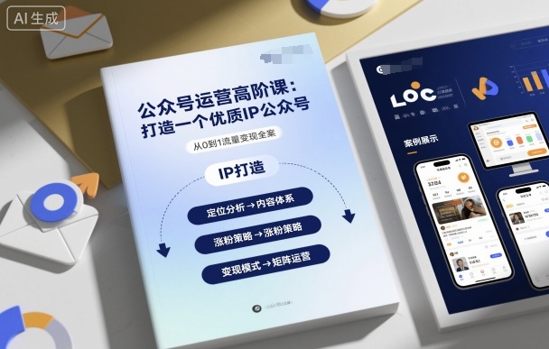 公众号运营高阶课，打造一个优质IP公众号-星火轻创