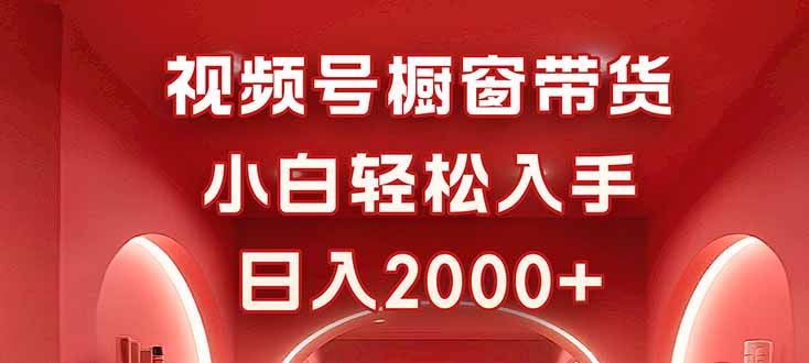 视频号橱窗带货，小白轻松入手，日入2000+-星火轻创