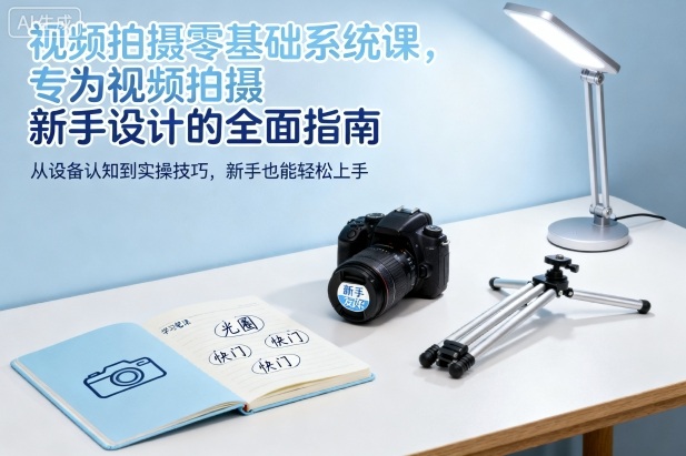 视频拍摄零基础系统课，专为视频拍摄新手设计的全面指南-星火轻创
