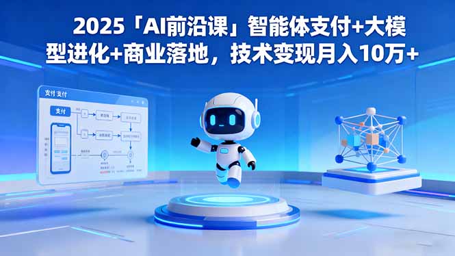 2025「AI前沿课」智能体支付+大模型进化+商业落地，技术变现月入10万+-星火轻创
