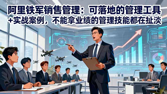 阿里铁军销售管理：可落地的管理工具+实战案例，不能拿业绩的管理都在扯淡-星火轻创