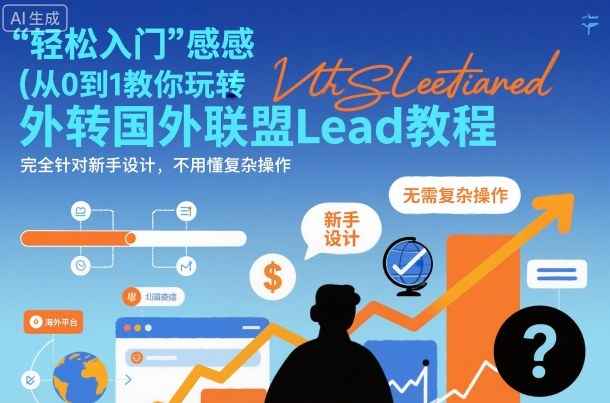 国外联盟賺美刀项目，从0到1教你玩转国外联盟Lead教程，纯新手可操作性100%-星火轻创