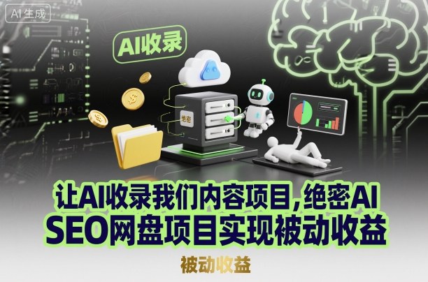 让AI收录我们内容项目，绝密AI SEO网盘项目实现被动收益-小艾项目网