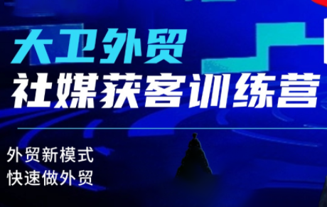 大卫老师·外贸社媒获客独家训练营(更新)-星火轻创