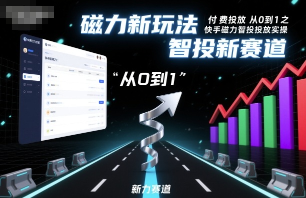 ⁤‍⁤⁢​⁤‬⁤‌​⁢⁣‍‬⁤⁣‬​​⁤‬⁣‬⁤‬‍‍​⁢​‬⁡⁢⁣⁢​‍​⁤‬‬‌⁣付费投放从0到1之快手磁力智投投放实操，磁力新玩法，智投新赛道-星火轻创