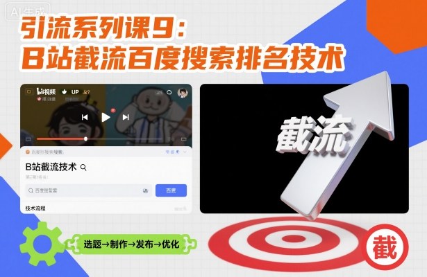 引流系列课9：B站截流百度搜索排名技术-星火轻创