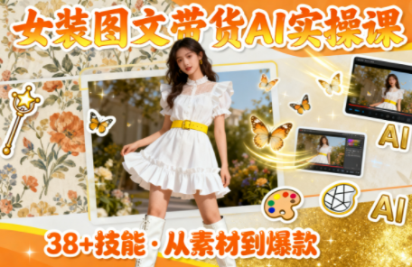 女装图文带货的AI实操课-星火轻创