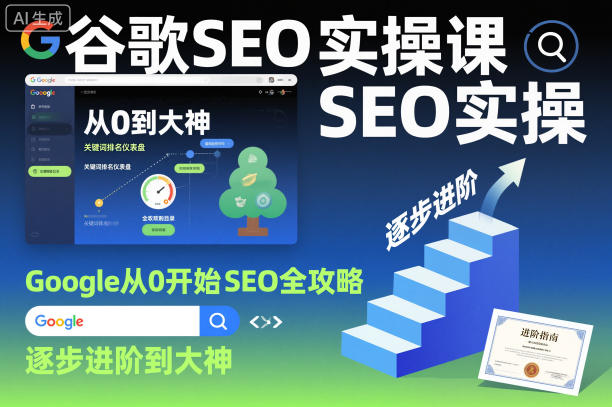 谷歌SEO实操课，Google从0开始SEO全攻略，逐步进阶到大神-星火轻创