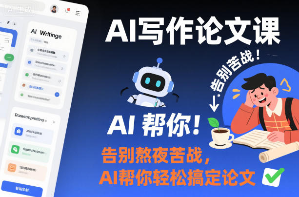 AI写作论文课，告别熬夜苦战，AI帮你轻松搞定论文-星火轻创