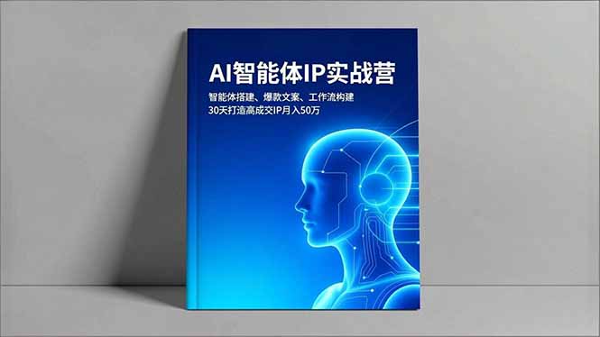 AI智能体IP实战营，智能体搭建、爆款文案、工作流构建，30天打造高成交IP月入50万-星火轻创