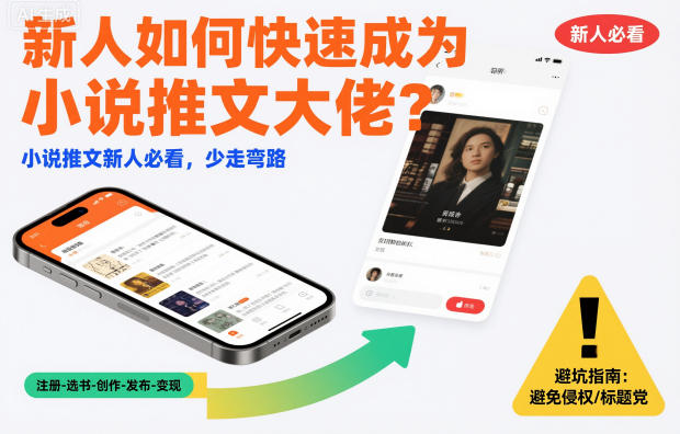 新人如何快速成为小说推文大佬？小说推文新人必看，少走弯路-星火轻创
