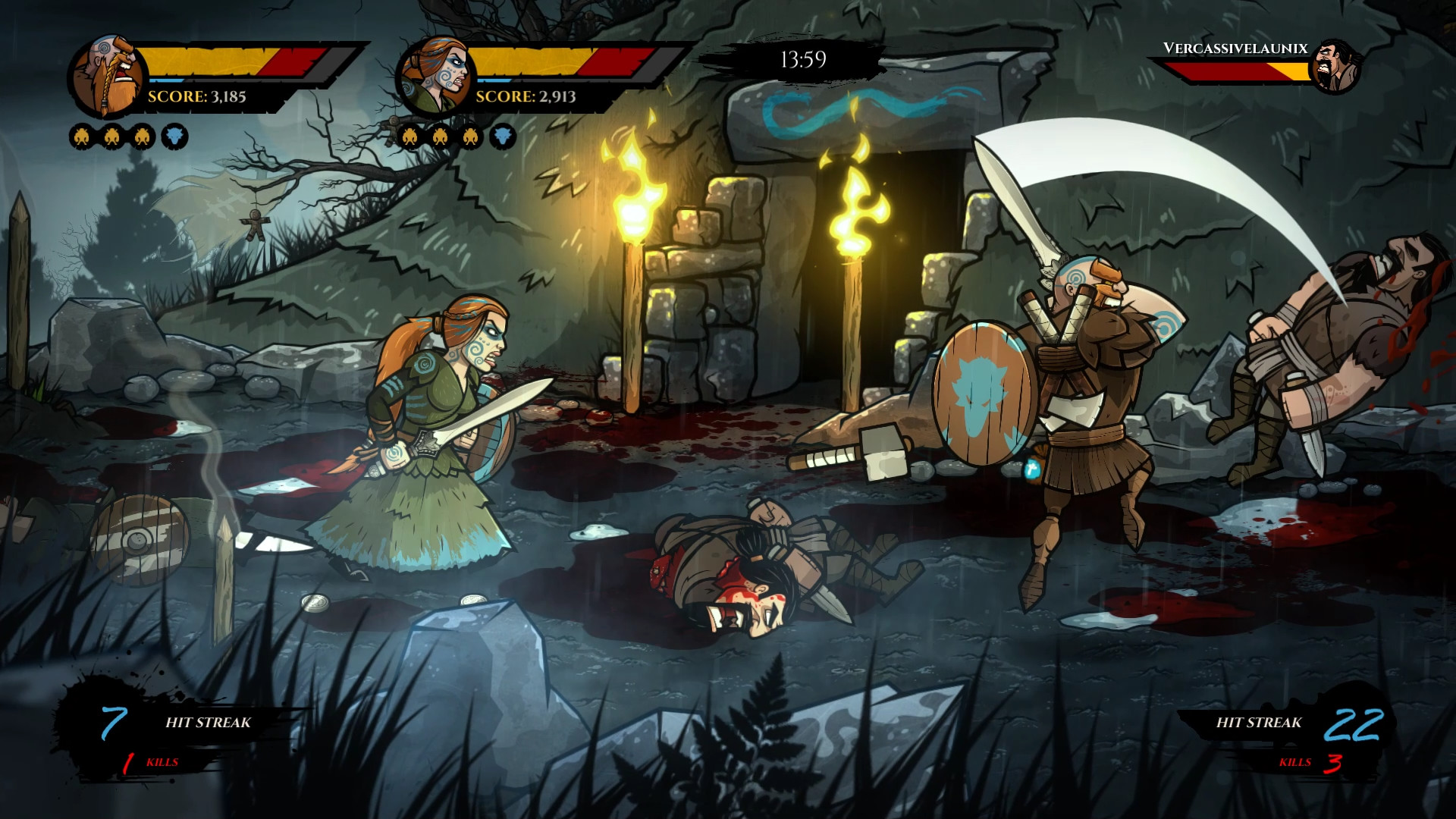 《狼刃 Wulverblade》Switch中文版NSP下载 – 含1.3.0补丁-星火轻创
