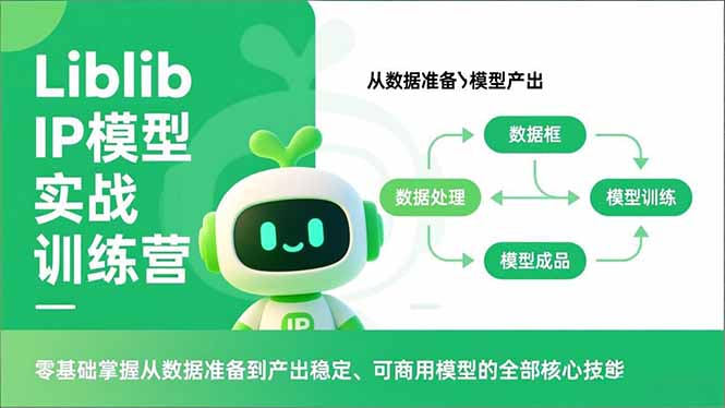 Liblib IP模型实战训练营，零基础掌握从数据准备到产出稳定、可商用模型的全部核心技能-星火轻创