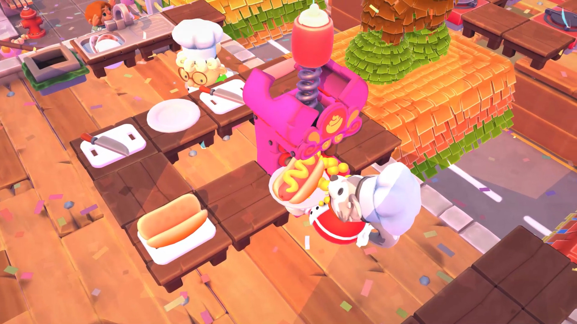 《煮糊了2 分手厨房2 Overcooked2》Switch美版中文版NSP下载 – 含1.0.19补丁+5DLC-星火轻创