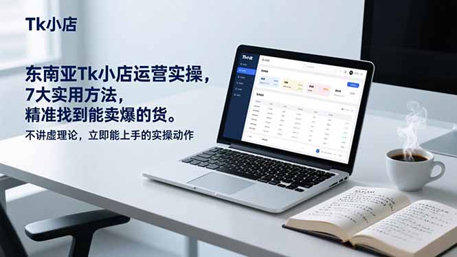东南亚Tk小店运营实操，7大实用方法，精准找到能卖爆的货。不讲虚理论，立即能上手的实操动作-星火轻创