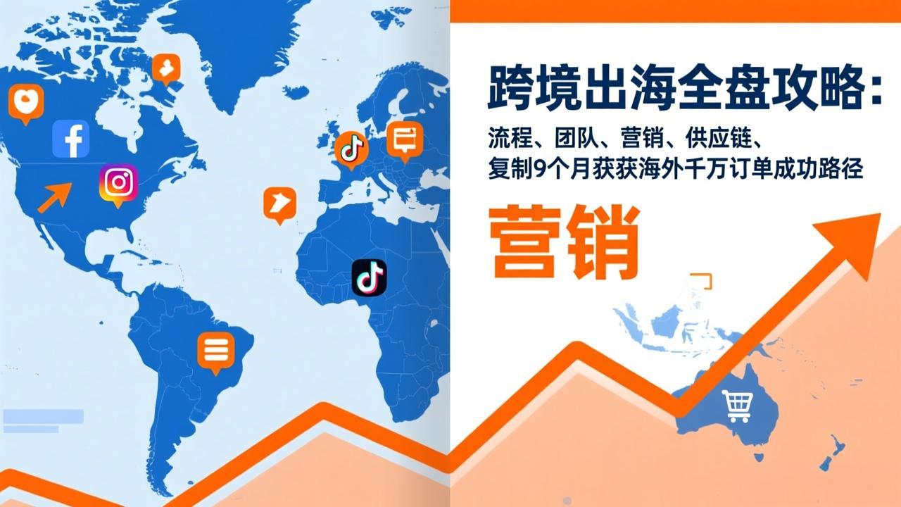 跨境出海全盘攻略：流程，团队，营销，供应链，复制9个月斩获海外千万订单成功路径-小艾项目网