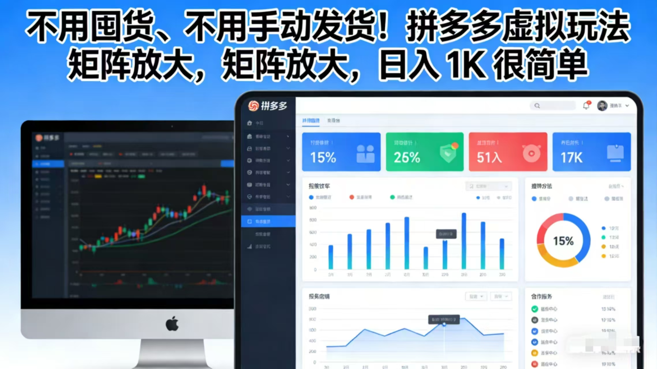 不用囤货、不用手动发货！拼多多虚拟玩法，矩阵放大，日入 1K 很简单-星火轻创