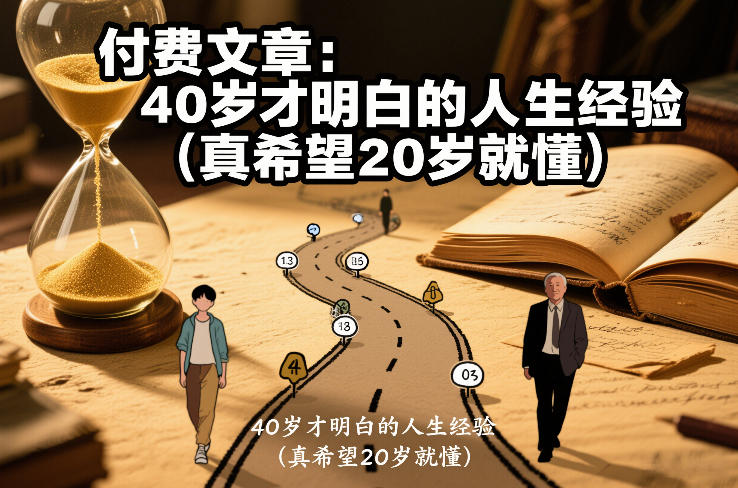 付费文章：40岁才明白的人生经验(真希望20岁就懂)-星火轻创