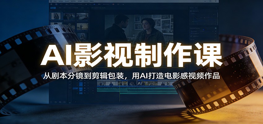 AI影视制作课：从剧本分镜到剪辑包装，用AI打造电影感视频作品-星火轻创