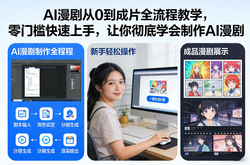 AI漫剧从0到成片全流程教学，零门槛快速上手，让你彻底学会制作AI漫剧【保姆级教程】-星火轻创