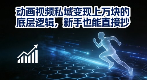 动画视频私域变现上W的底层逻辑，新手也能直接抄-星火轻创