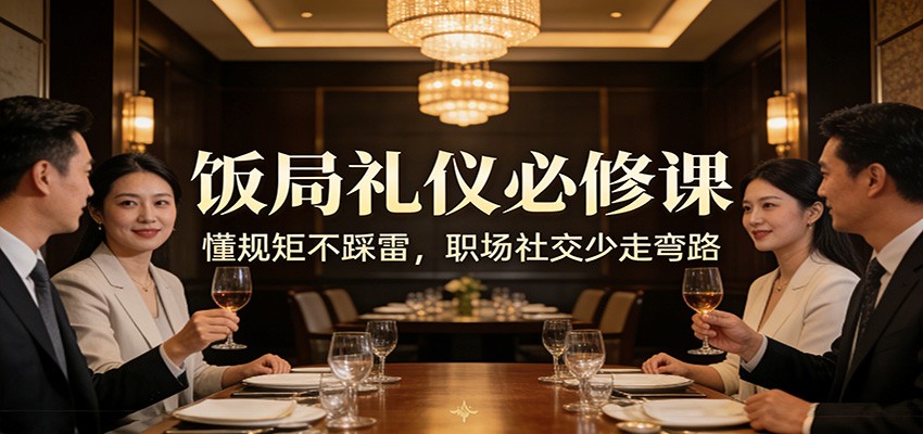 公众号收费文章：《饭局礼仪必修课：懂规矩不踩雷，职场社交少走弯路》-星火轻创
