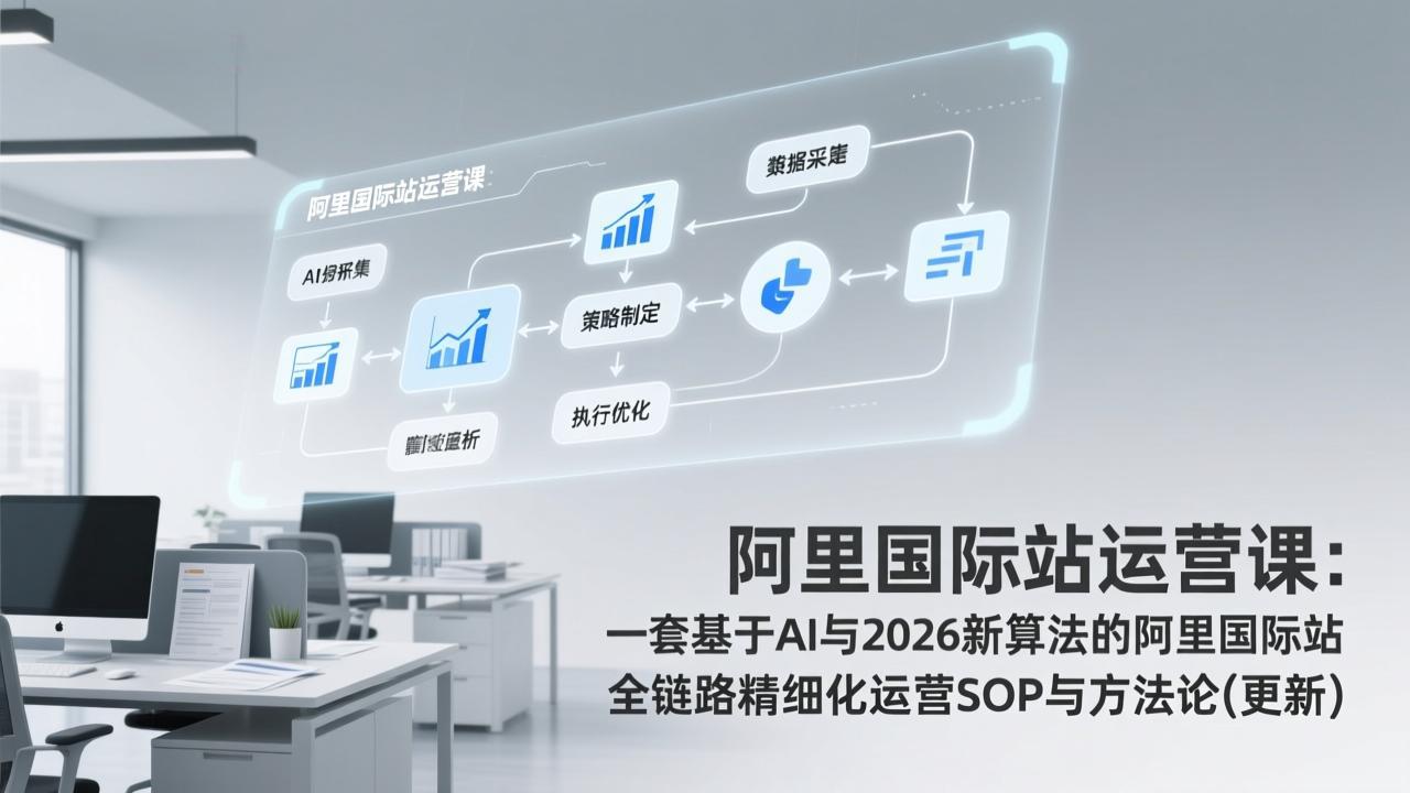 阿里国际站运营课：一套基于AI与2026新算法的阿里国际站全链路精细化运营SOP与方法论(更新-星火轻创