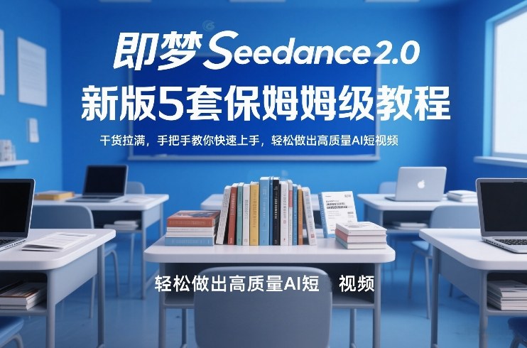 即梦Seedance2.0新版5套保姆级教程，干货拉满，手把手教你快速上手，轻松做出高质量AI短视频-星火轻创