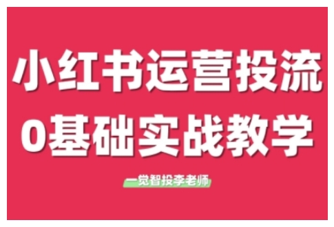 小红书运营投流，小红书广告投放从0到1的实战课，学完即可开始投放(更新26年)-星火轻创