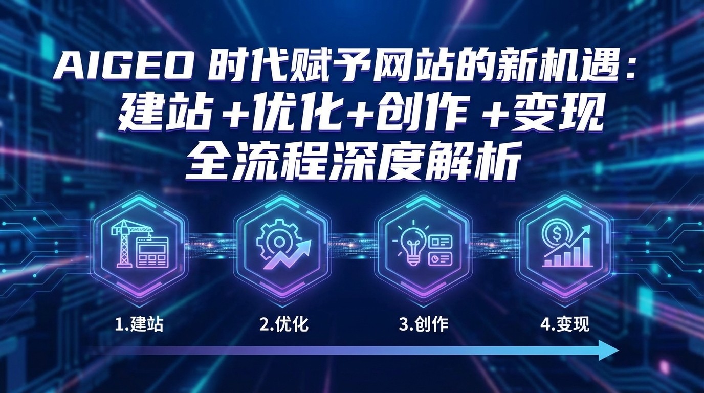 AIGEO+时代赋予网站的新机遇：建站+优化+创作+变现+全流程深度解析-星火轻创