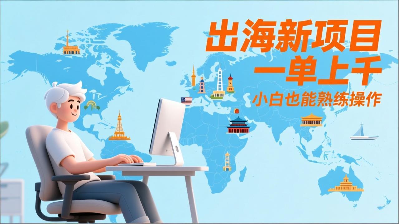 出海新项目，一单上千，小白也能熟练操作-星火轻创