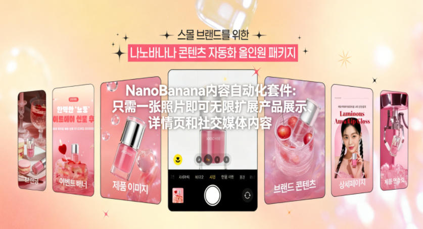 NanoBanana内容自动化套件：只需一张照片即可无限扩展产品展示、详情页和社交媒体内容！-星火轻创