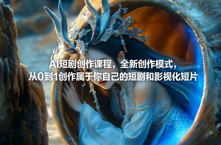 AI短剧创作课程，全新创作模式，从0到1创作属于你自己的短剧和影视化短片-星火轻创