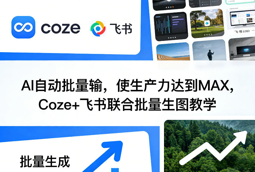 AI自动批量输，使生产力达到MAX，Coze+飞书联合批量生图教学-星火轻创