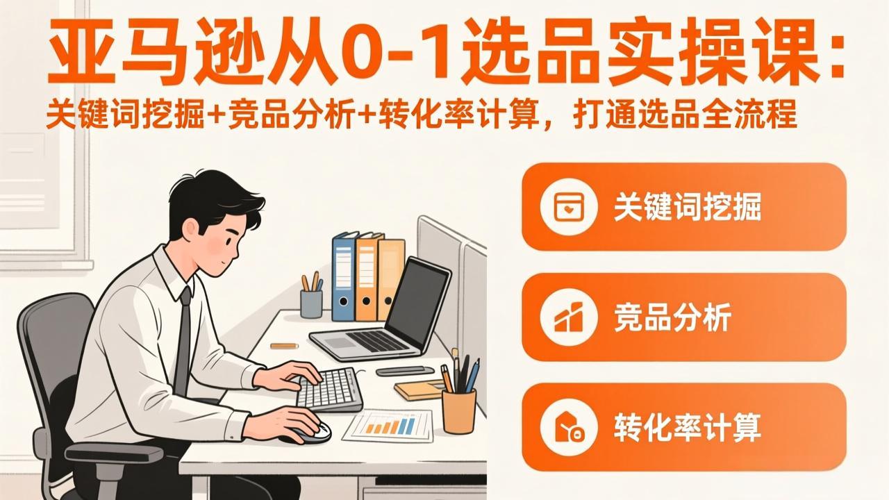 亚马逊从0-1选品实操课(更新3月-小艾项目网