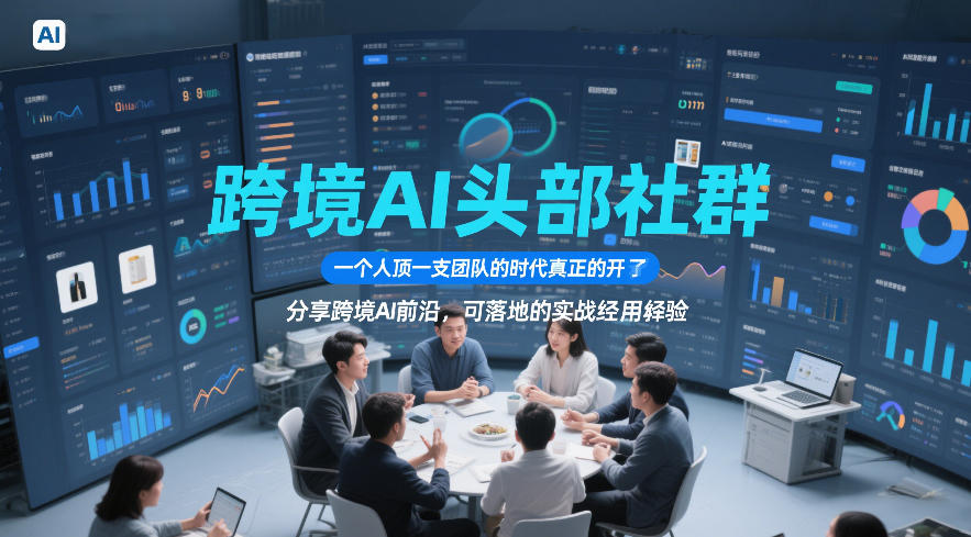 跨境AI头部社群，一个人顶一支团队的时代真正的开始了，分享跨境AI前沿，可落地的实战经验(更新3月)-星火轻创