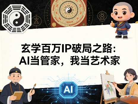 玄学百万IP破局之路：AI当管家，我当艺术家-星火轻创