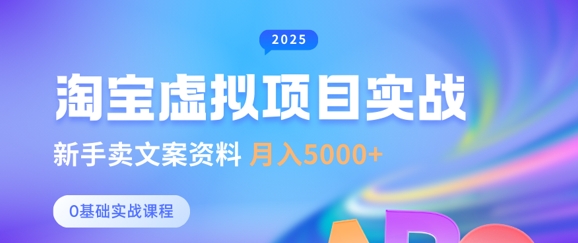 淘宝虚拟项目垂直玩法，新手卖文案资料，月入5k+-星火轻创