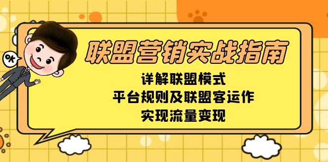 联盟营销实战指南，详解联盟模式、平台规则及联盟客运作，实现流量变现-星火轻创