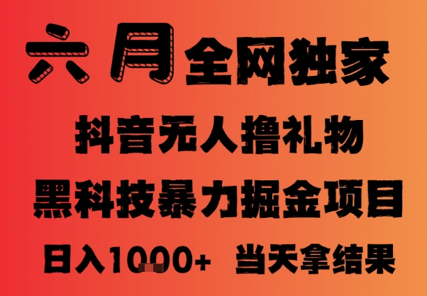 25年6月抖音无人直播最新暴力撸音浪掘金，小白可做，可批量矩阵放大，长期稳定日入1k+【揭秘】-星火轻创