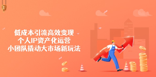 低成本引流高效变现，个人IP资产化运营，小团队撬动大市场新玩法-星火轻创
