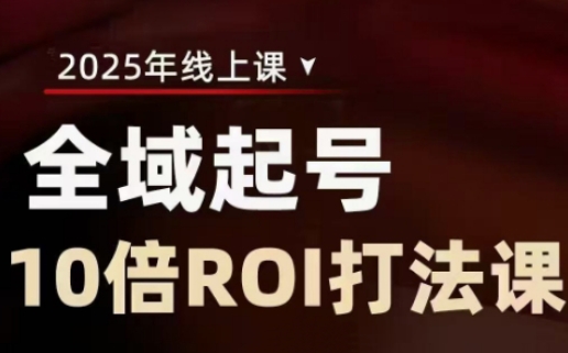 2025全域起号10倍ROI打法课，助你提升直播间的投资回报率-星火轻创