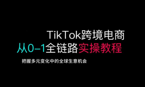 TikTok跨境电商从0-1全链路全方位实操教程，把握多元变化中的全球生意机会-星火轻创