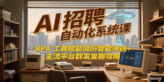 AI招聘自动化系统课，RPA工具赋能简历智能筛选+主流平台群发复聊全攻略-星火轻创