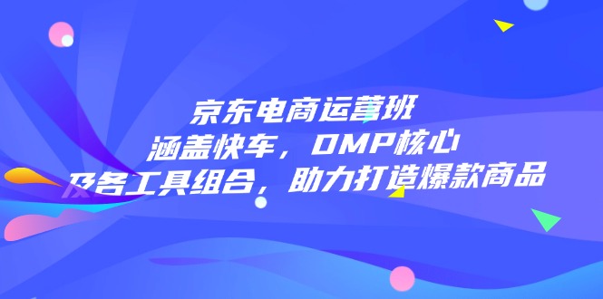 京东电商运营班：涵盖快车，DMP核心及各工具组合，助力打造爆款商品-星火轻创