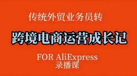 跨境电商速卖通运营课,运营方法论+后台实操,逻辑清晰